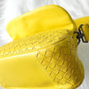 Bottega Veneta 黄色 Intrecciato 皮革单肩包