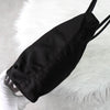 Prada Pocono Tessuto Handbag Tote Bag Triangle Logo Black