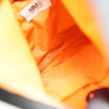 エムエムシックス メゾン マルジェラ ナイロン ジャパニーズバッグ スモール ハンドバッグ ブラック / オレンジ - NEWSED