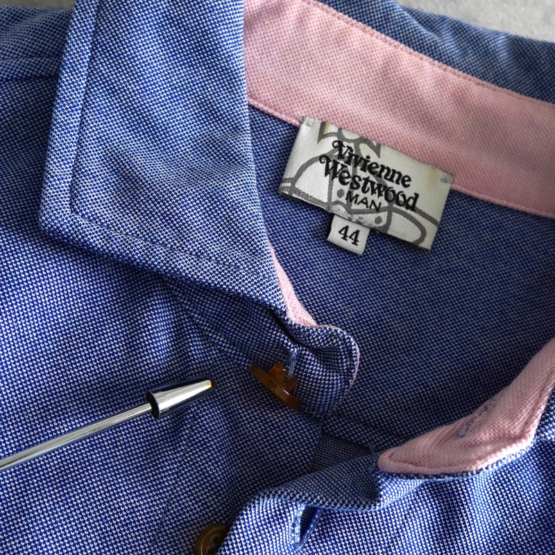 ヴィヴィアン ウエストウッド オーブ 長袖シャツ ブルー - NEWSED