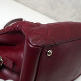 シャネル ココマーク キャビアスキン チェーン トートバッグ ボルドー - NEWSED