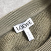 LOEWE 徽标刺绣运动衫（卡其灰色）