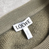 ロエベ ロゴ 刺繍 スウェット カーキグレー - NEWSED