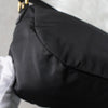 Prada nylon/leather ribbon handbag in black