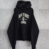 Amiparis College Logo Hoodie Parka Black