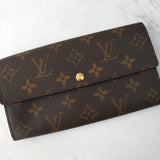 ルイ ヴィトン モノグラム ボルトフォイユ・サラ 二つ折り財布 / 長財布 ブラウン - NEWSED