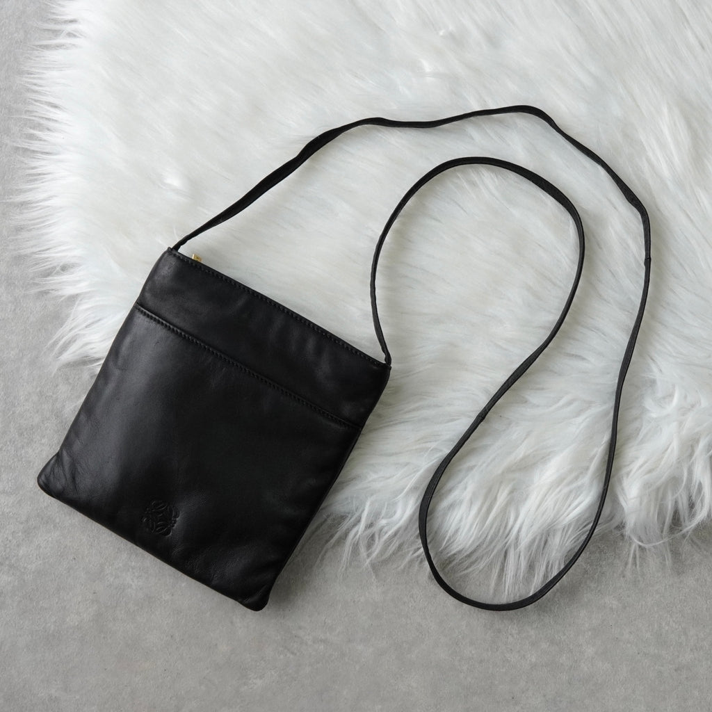 Loewe Anagram Nappa Leather Shoulder Bag/Mini Bag in Black