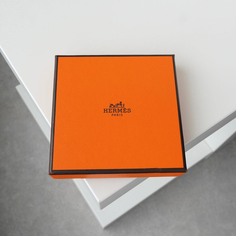 エルメス トグル レザー ブレスレット チョーカー シルバー / ブラウン - NEWSED