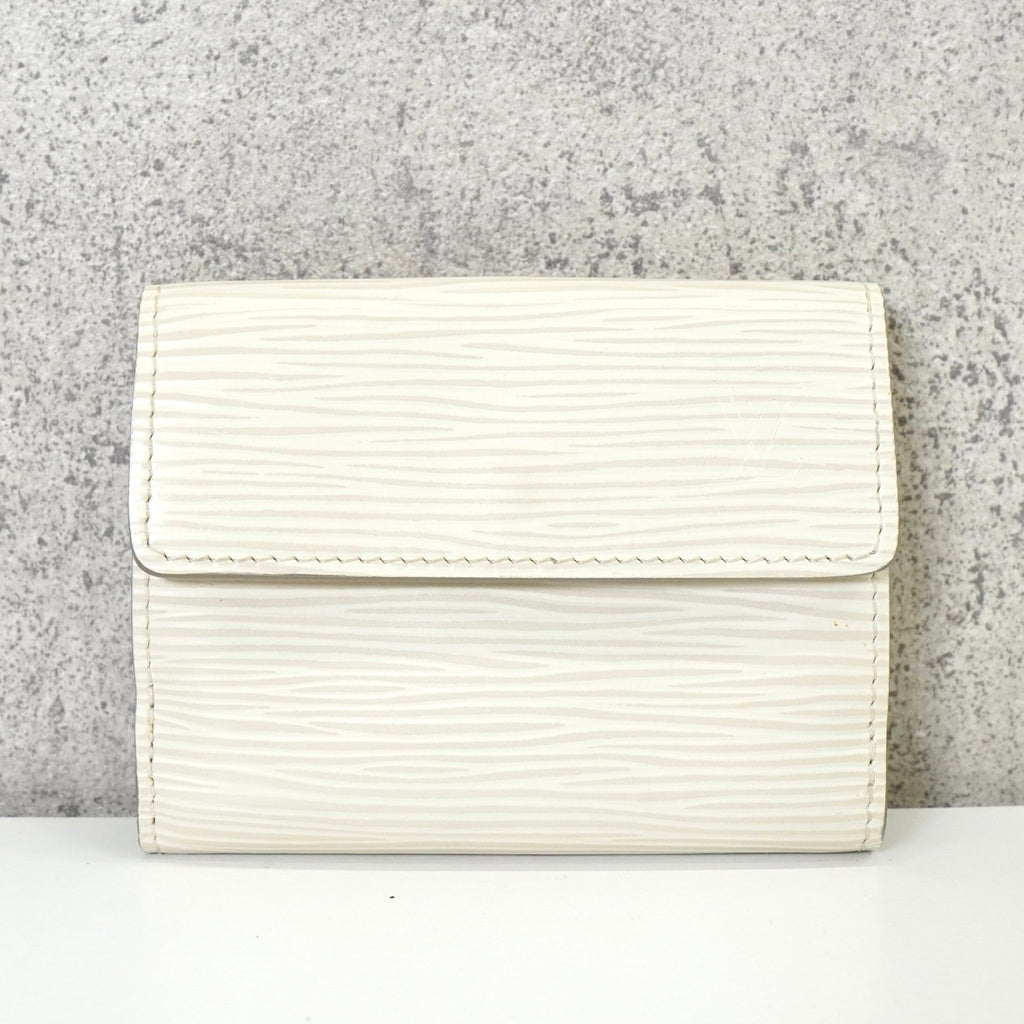 Louis Vuitton Epi Ludlow 白色象牙色双折钱包