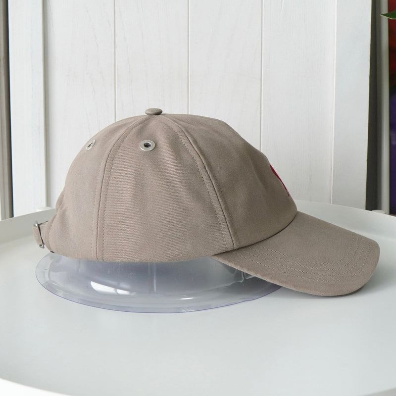 アミパリ アミ パリス ハートロゴ キャップ ベージュ 保存袋付き - NEWSED