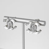 シャネル ココマーク クリア ピアス シルバー - NEWSED