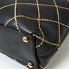 Chanel Coco Mark Wild Stitch Calfskin Handbag in Black