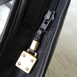 ロエベ アナグラム レザー ショルダーバッグ ポシェット ブラック - NEWSED