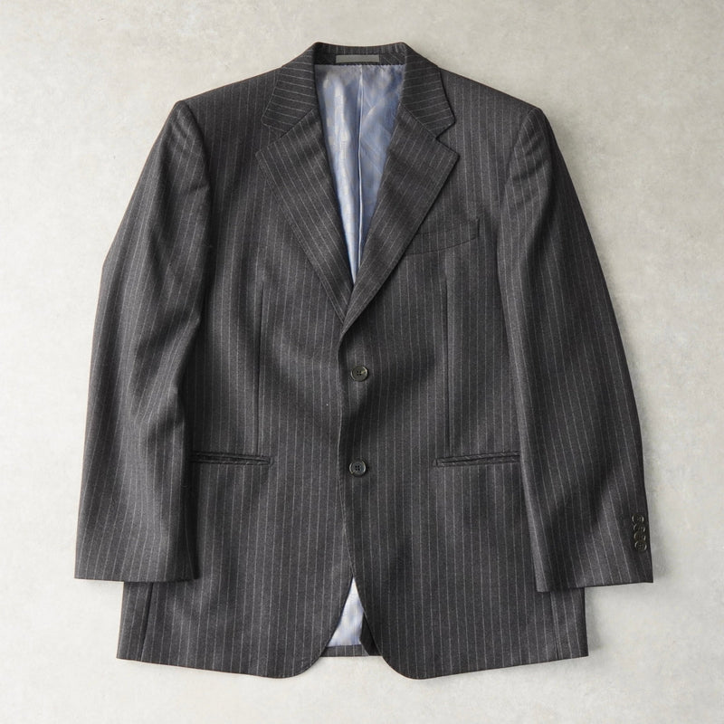 ジバンシィ ジバンシー シングル セットアップ スーツ ピンストライプ グレー - NEWSED