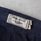 メゾン キツネ コットンパンツ ワークパンツ ネイビー - NEWSED