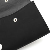 プラダ トライアングルロゴ テスート / サフィアーノ 二つ折り財布 ブラック - NEWSED