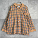 バーバリー ヴィンテージ ノバチェック 長袖シャツ パジャマシャツ ベージュ - NEWSED