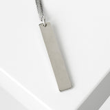 エムエムシックス メゾン マルジェラ プレート シルバー ネックレス - NEWSED