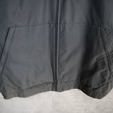 ナイキ ナイロンジャケット ブルゾン ロゴ 刺繍 ブラック / グレー - NEWSED