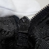 Prada Tessuto Pocono Nylon Triangle Logo Handbag in Black