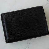 バレンシアガ エブリディ レザー 三つ折り財布 コンパクトウォレット ブラック - NEWSED