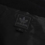 アディダス ロゴ ジッパー ウール ピーコート メンズ ブラック - NEWSED