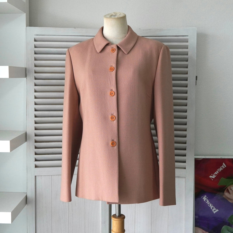 プラダ ウールジャケット コート レディース ピンクベージュ - NEWSED