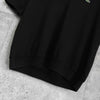 Lacoste 黑色徽标前襟短袖 Polo 衫