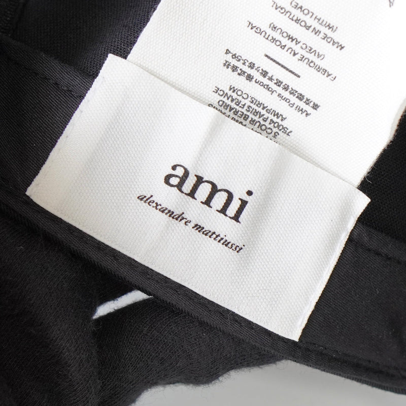 アミパリ アミ パリス ハートロゴ キャップ ブラック - NEWSED