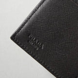 プラダ トライアングルロゴ ナイロン / サフィアーノレザー 三つ折り財布 カーキグレー - NEWSED