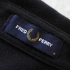 Fred Perry 徽标刺绣黑色短袖 Polo 衫