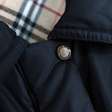 バーバリー ブルーレーベル リバーシブル 中綿ジャケット ノバチェック ベージュ/ブラック - NEWSED