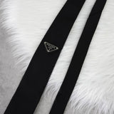 ネクタイ トライアングルロゴ ナイロン ベルト ブラック - NEWSED