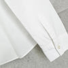 Fred Perry 白色徽标刺绣长袖衬衫