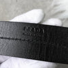 Prada belt in black leather