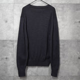 アミパリ アミ パリス ハート ウール ニット グレー - NEWSED