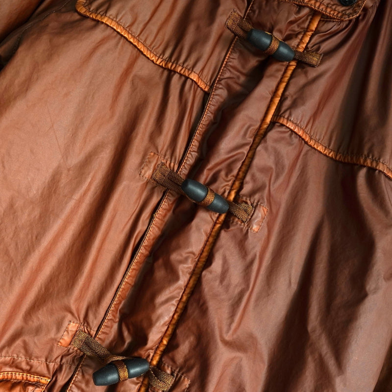 ストーン アイランド コーティング フーデッド 中綿ジャケット ブラウン - NEWSED