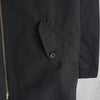 Fred Perry Zip-up Bomber Coat Long Coat Logo Embroidery Black
