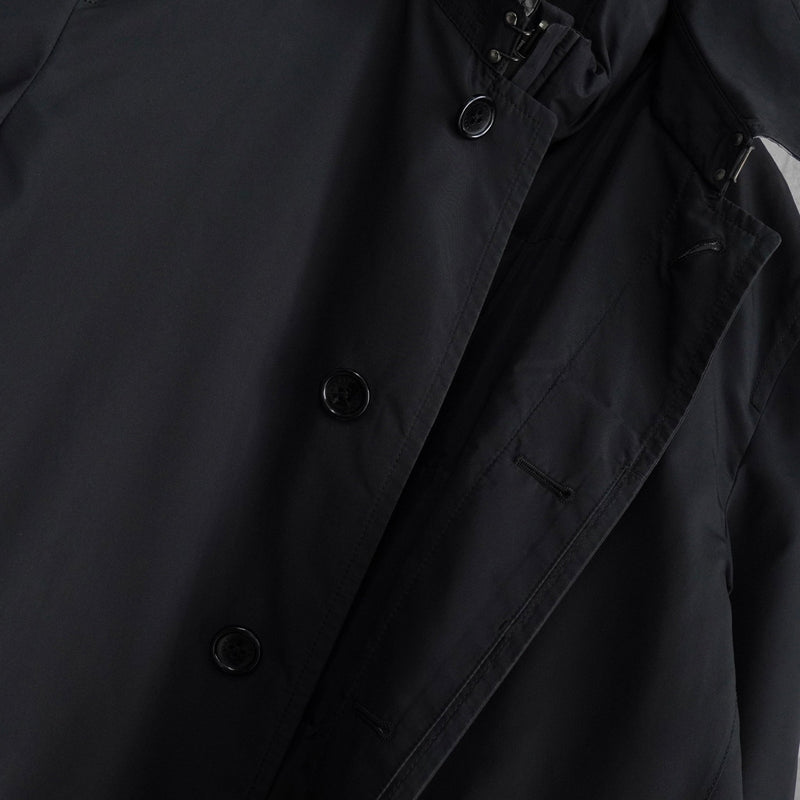 バーバリー ライナー リバーシブル 中綿ジャケット ミドルコート メンズ ブラック - NEWSED