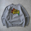 Stüssy 灰色徽标运动衫