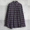 Burberry 海军蓝 Nova 格纹马徽标刺绣长袖衬衫