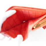 セリーヌ サークル金具 レザー 二つ折り財布 レッド - NEWSED