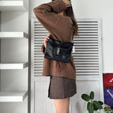 グッチ ジャッキー レザー ワンショルダーバッグ ブラック - NEWSED