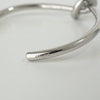 Celine Knot Silver Bangle Bracelet with Box