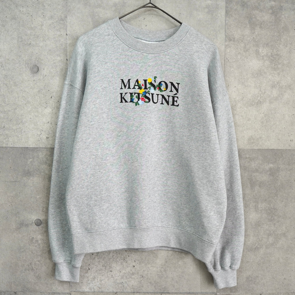 メゾン キツネ フラワーロゴ スウェット グレー