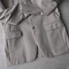 Jil Sander 单排扣修身夹克，露背，春夏，米色