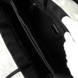 プラダ テスート ナイロン 三角プレート トートバッグ ブラック - NEWSED
