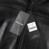 ポリス ラムレザー シングル ライダースジャケット レザージャケット ブラック メンズ タグ付き未使用品
