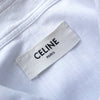 Celine Triomphe 白色刺绣超大长袖衬衫