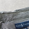 Ralph Lauren 徽标刺绣条纹长袖衬衫（黑/白）